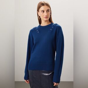 MARISSA WEBB button shoulder sweater size Small